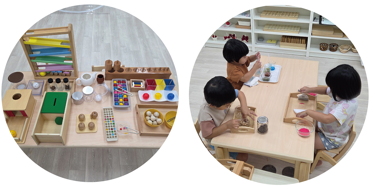 0歳からのモンテッソーリ教育ができる教具・用具が揃いました。